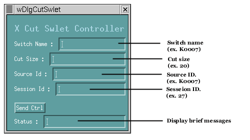 CutSwitchlet Control window