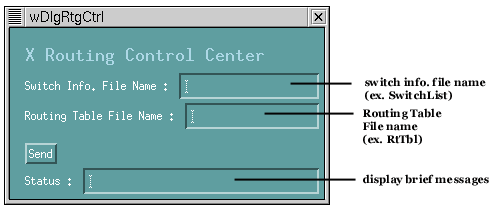 Routing control window